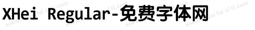 XHei Regular字体转换